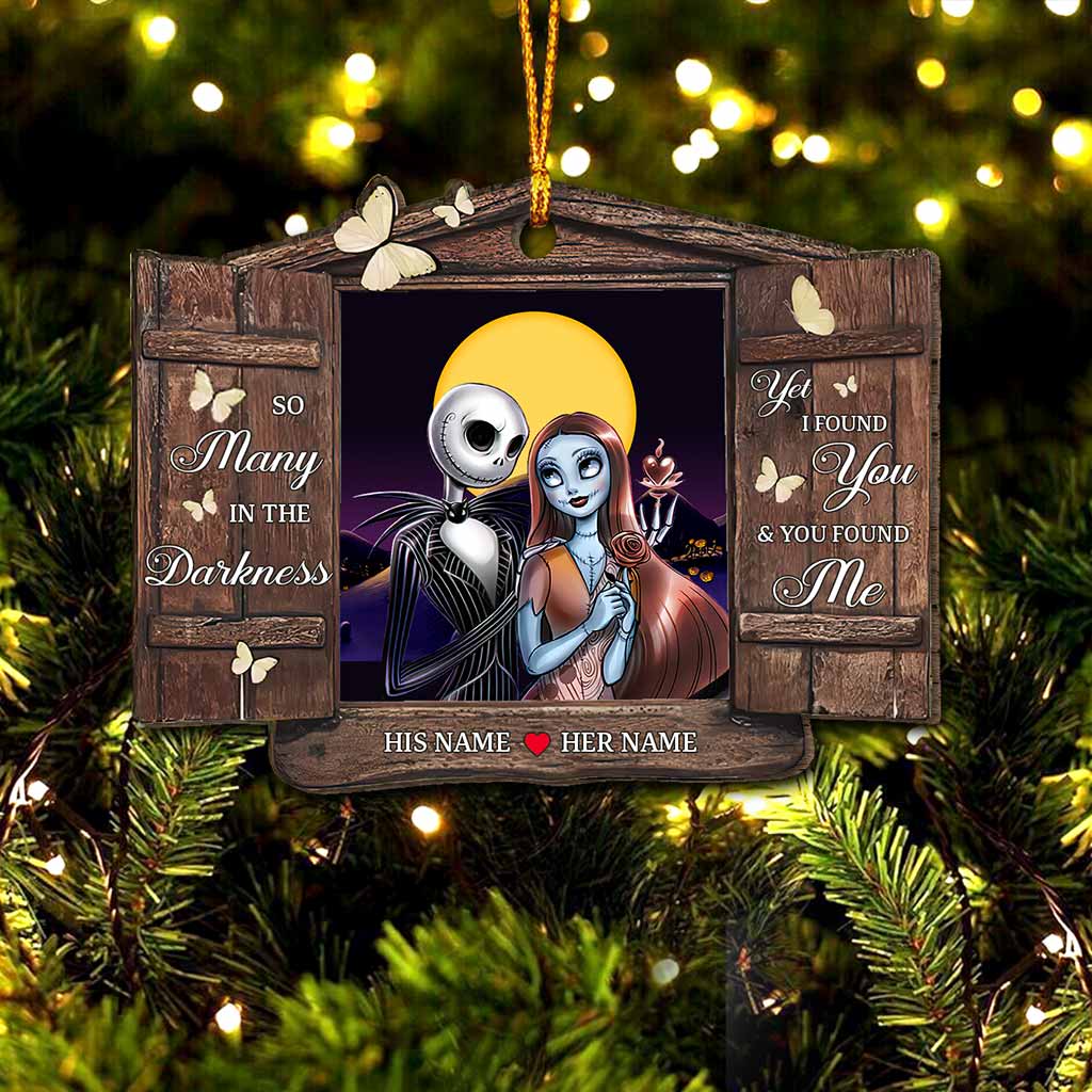 Personalized Christmas Nightmare Ornament Custom Couples Gift Ornament GradoCreations