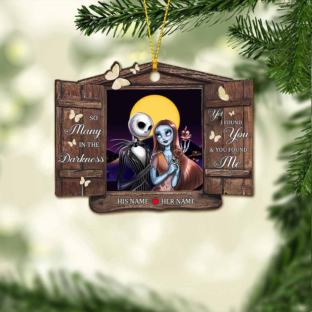 Personalized Christmas Nightmare Ornament Custom Couples Gift Ornament GradoCreations
