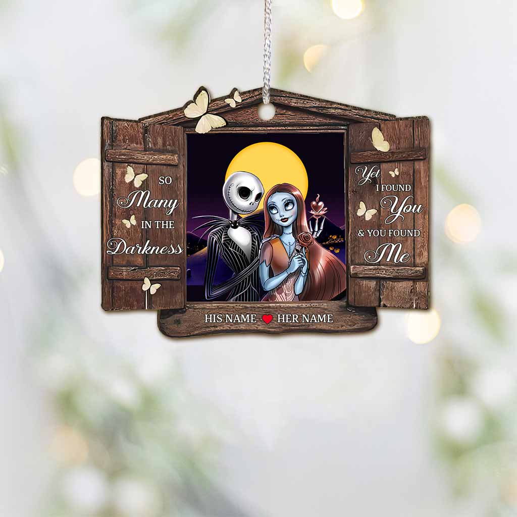 Personalized Christmas Nightmare Ornament Custom Couples Gift Ornament GradoCreations