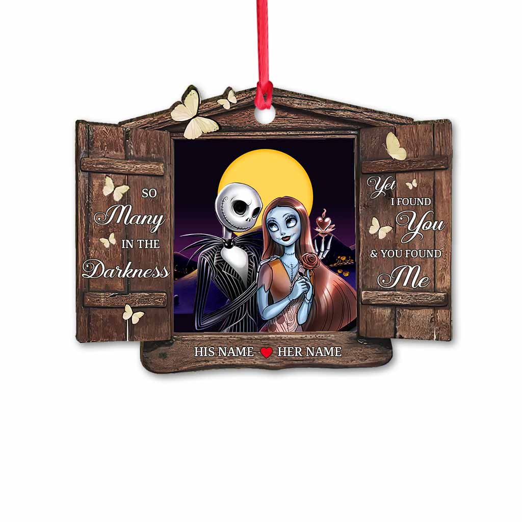 Personalized Christmas Nightmare Ornament Custom Couples Gift Ornament GradoCreations
