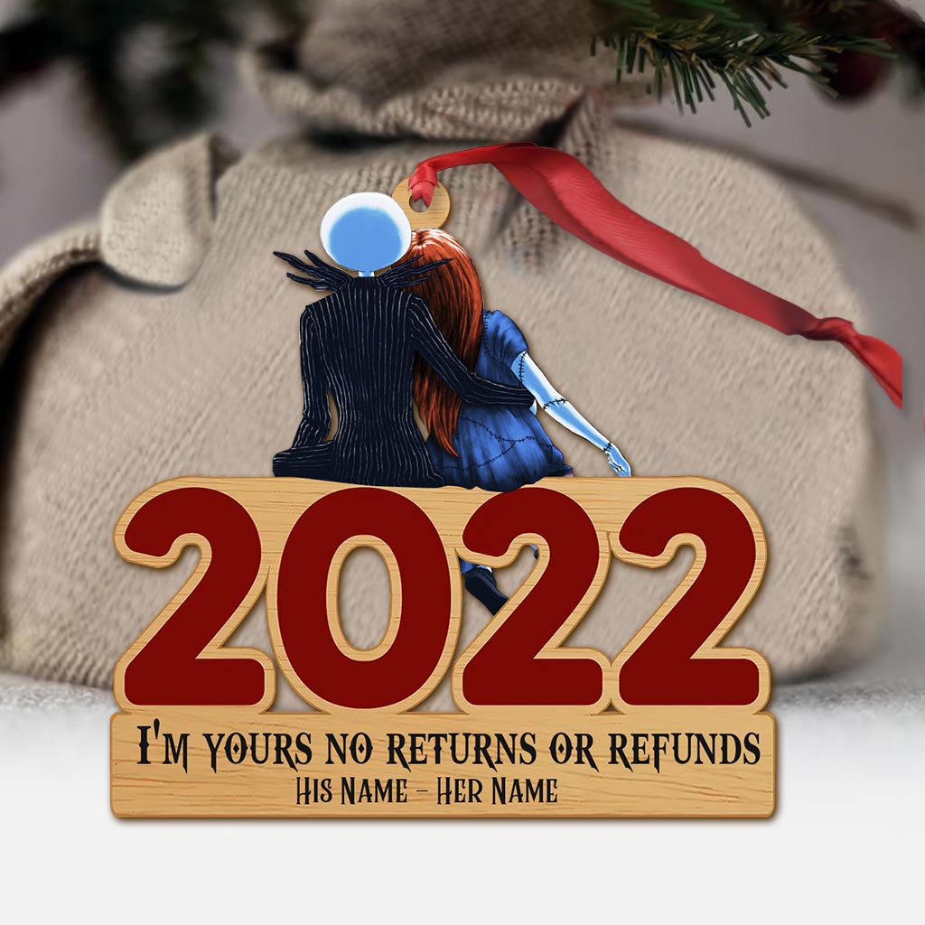 Personalized Nightmare Before Christmas Ornament Custom Name Holiday Gift One-sided Ornament GradoCreations