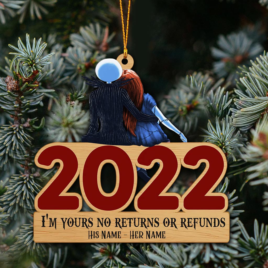 Personalized Nightmare Before Christmas Ornament Custom Name Holiday Gift One-sided Ornament GradoCreations