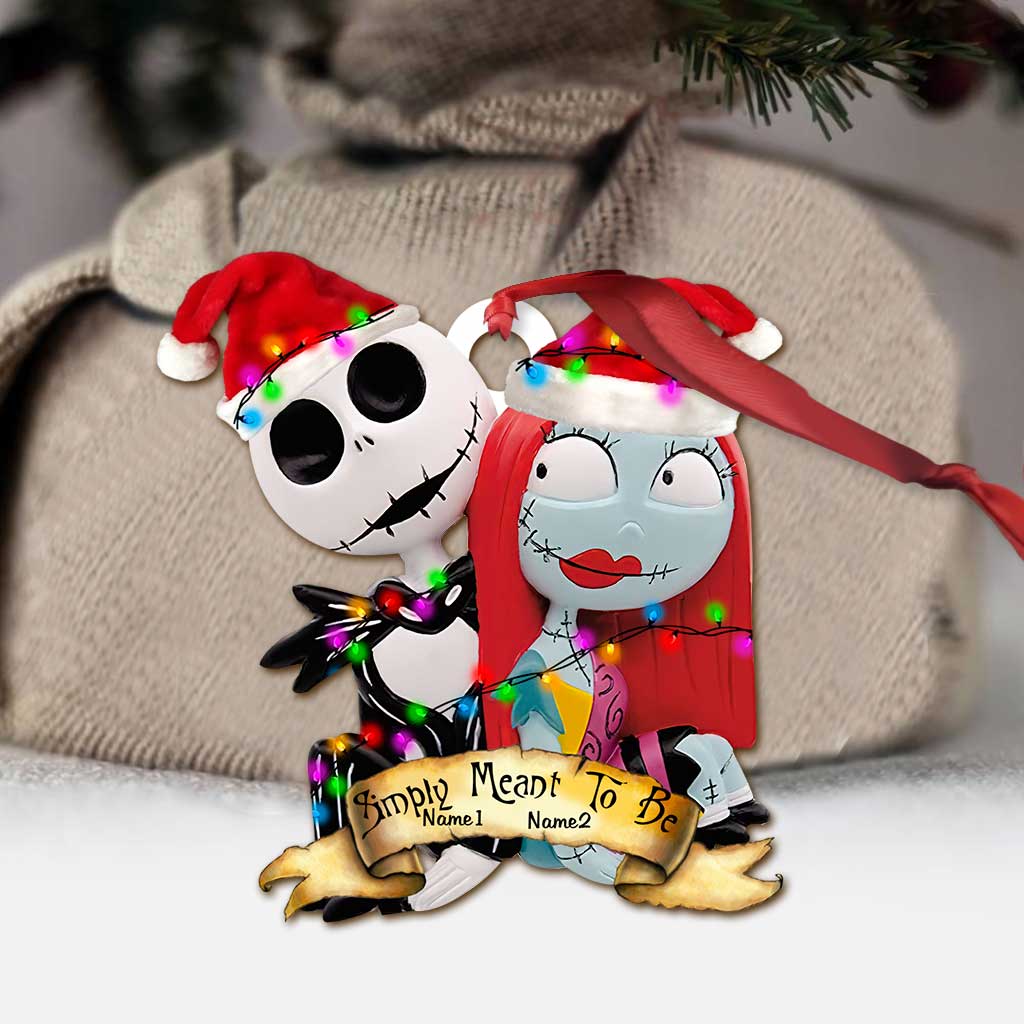 Personalized Nightmare Before Christmas Ornament Custom Name Gift for Couples Ornament GradoCreations