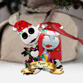 Personalized Nightmare Before Christmas Ornament Custom Name Gift for Couples Ornament GradoCreations