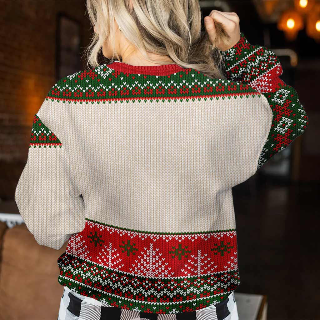 Personalized Christmas Sweater Custom Name Fun Design Gift Sweater GradoCreations