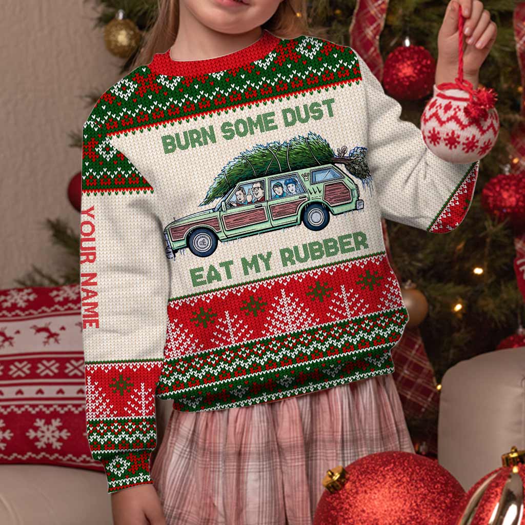 Personalized Christmas Sweater Custom Name Fun Design Gift Sweater GradoCreations
