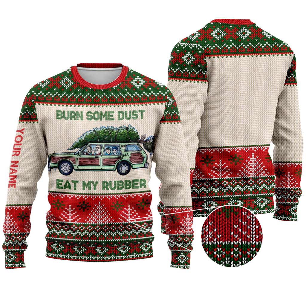 Personalized Christmas Sweater Custom Name Fun Design Gift Sweater GradoCreations
