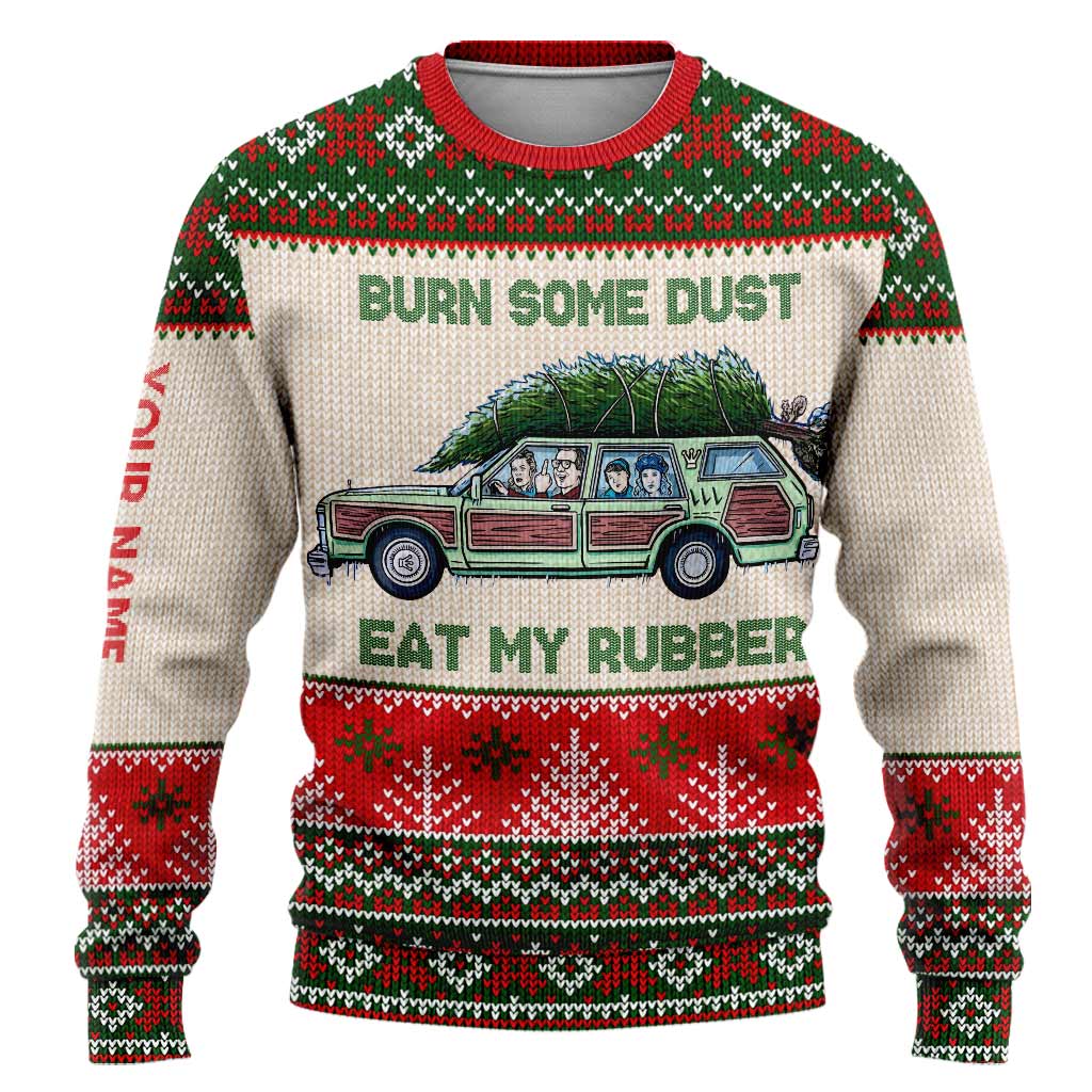 Personalized Christmas Sweater Custom Name Fun Design Gift Sweater GradoCreations
