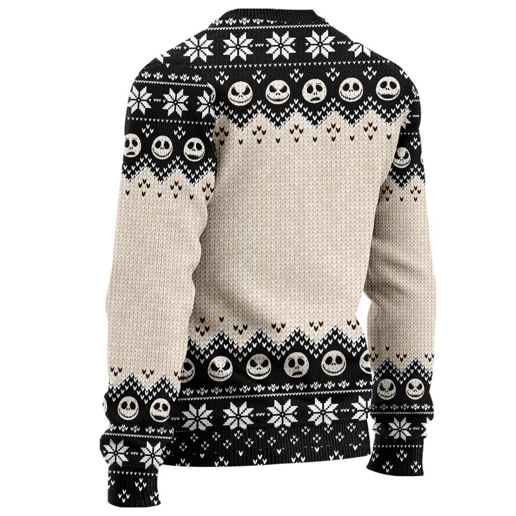 Personalized Christmas Sweater Unique Nightmare Before Christmas Gift Sweater GradoCreations