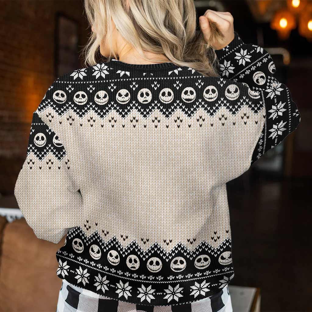 Personalized Christmas Sweater Unique Nightmare Before Christmas Gift Sweater GradoCreations