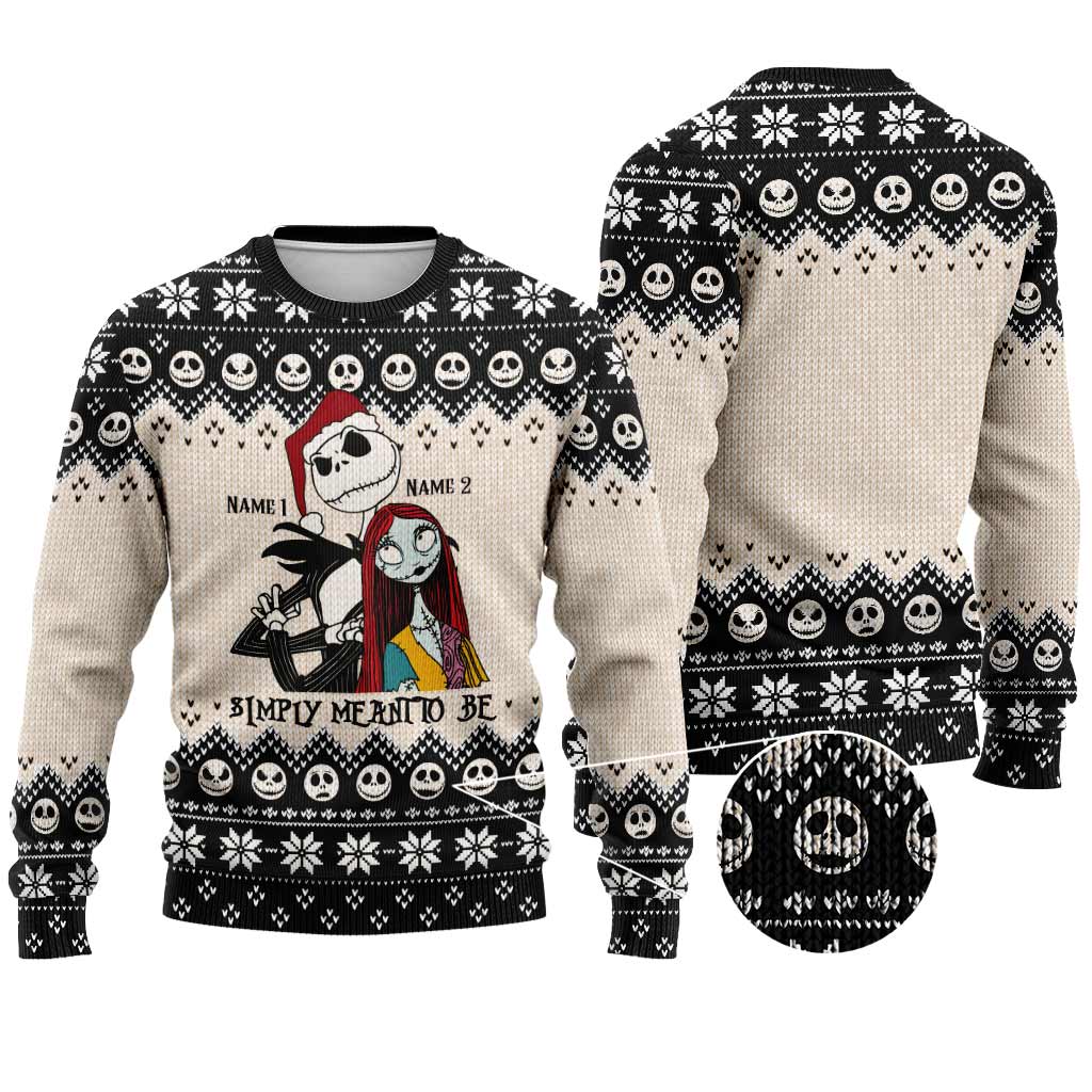Personalized Christmas Sweater Unique Nightmare Before Christmas Gift Sweater GradoCreations