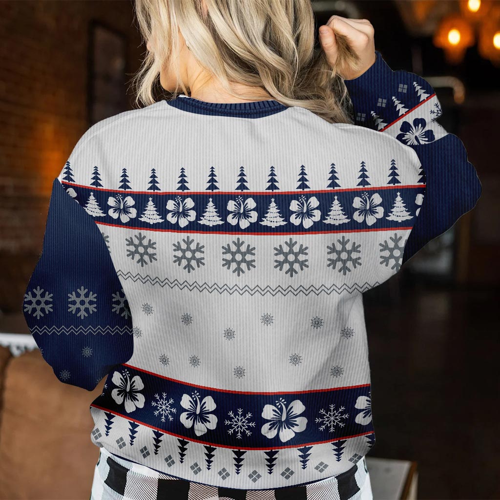 Personalized Ohana Christmas Sweater Custom Name Gift Sweater GradoCreations