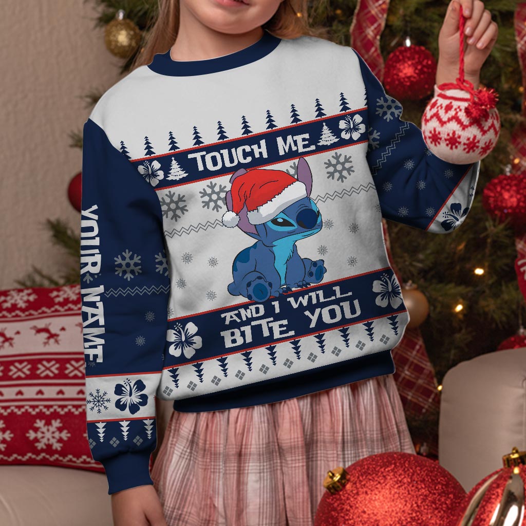 Personalized Ohana Christmas Sweater Custom Name Gift Sweater GradoCreations