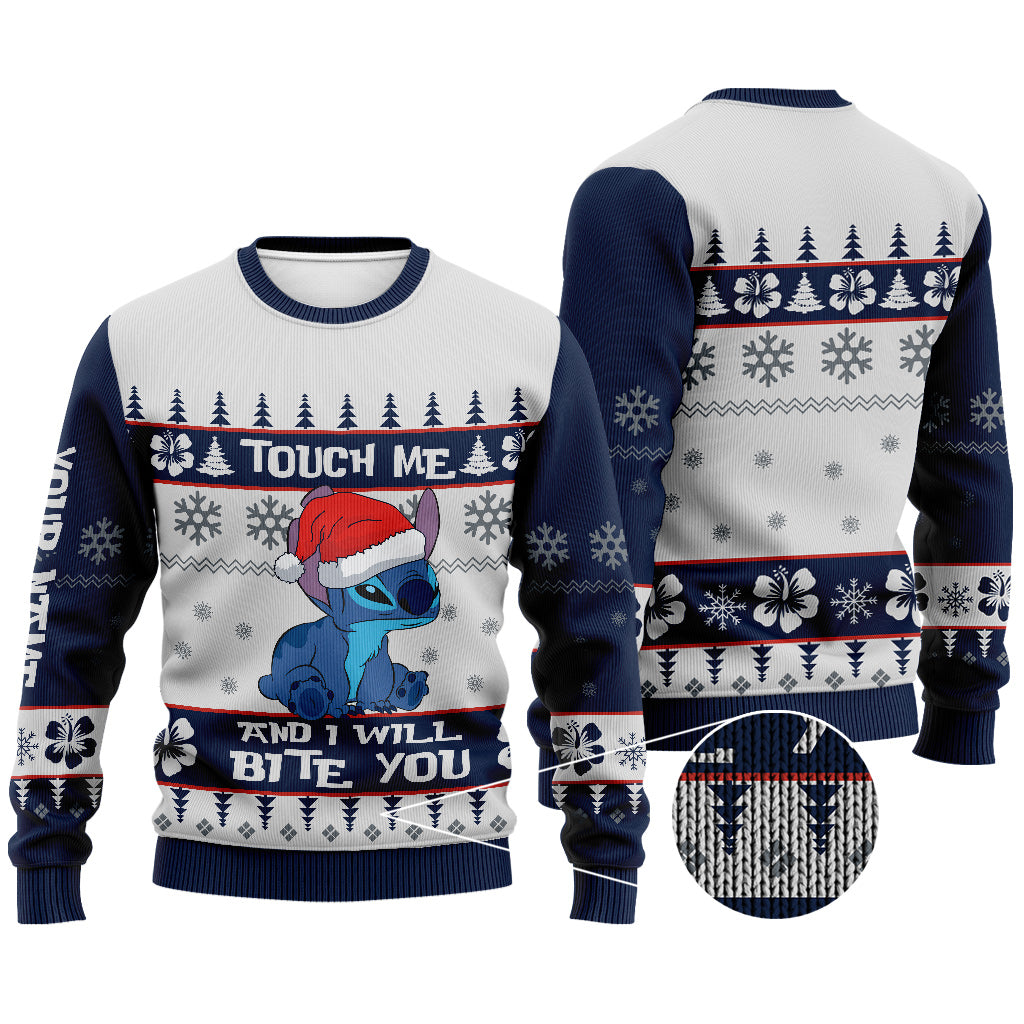 Personalized Ohana Christmas Sweater Custom Name Gift Sweater GradoCreations