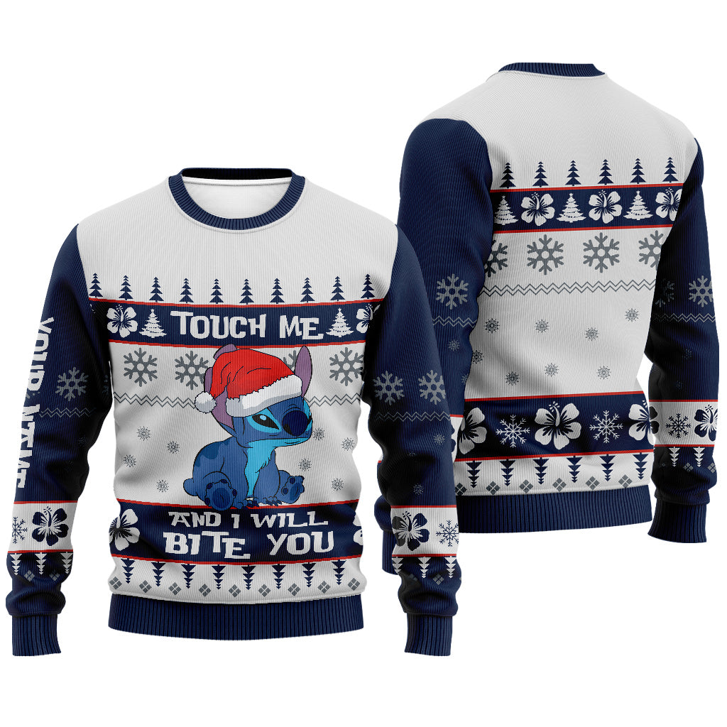 Personalized Ohana Christmas Sweater Custom Name Gift Sweater GradoCreations