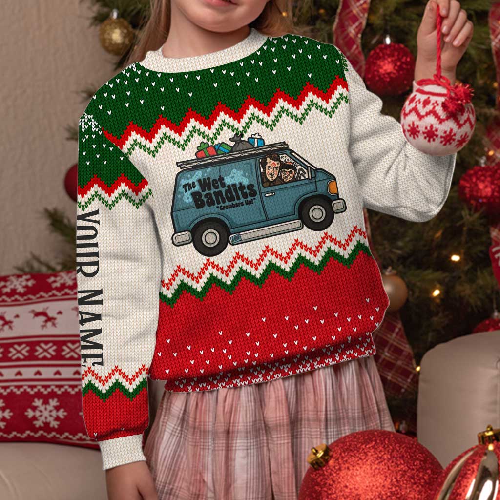 Personalized Wet Bandits Christmas Sweater Unique Gift Sweater GradoCreations