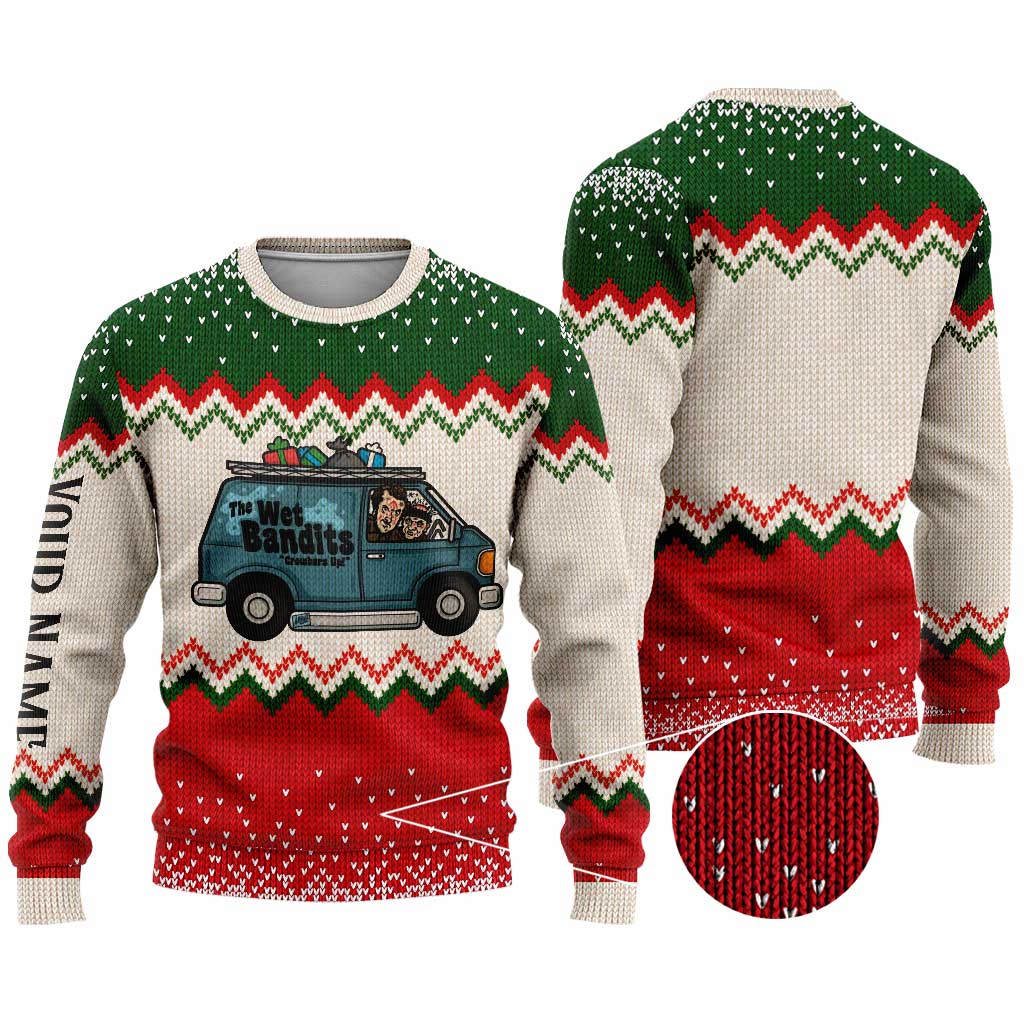 Personalized Wet Bandits Christmas Sweater Unique Gift Sweater GradoCreations