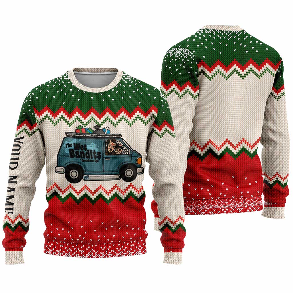 Personalized Wet Bandits Christmas Sweater Unique Gift Sweater GradoCreations