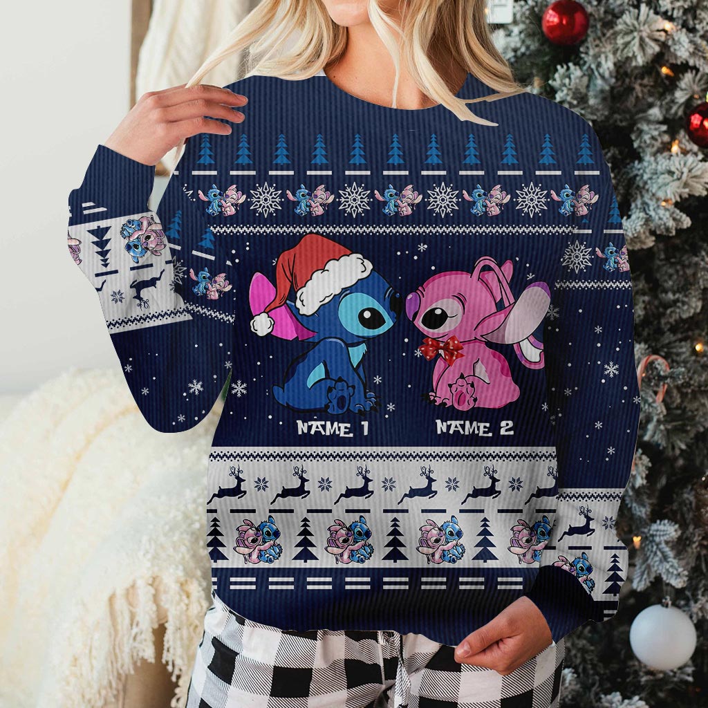 Personalized Aloha Ohana Christmas Sweater Custom Names Sweater GradoCreations