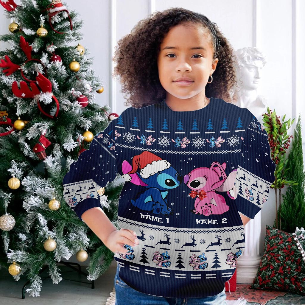 Personalized Aloha Ohana Christmas Sweater Custom Names Sweater GradoCreations