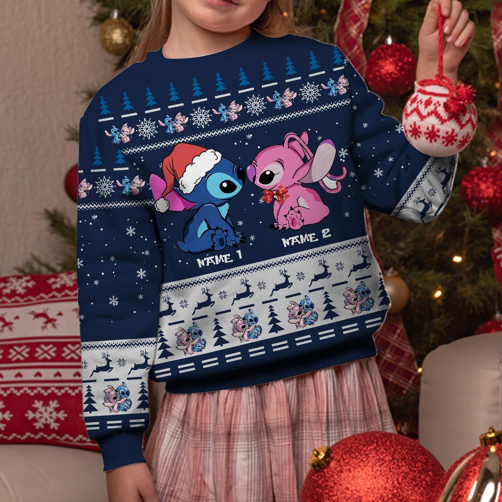 Personalized Aloha Ohana Christmas Sweater Custom Names Sweater GradoCreations