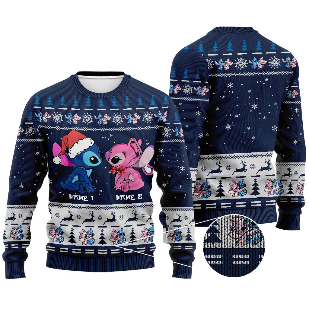 Personalized Aloha Ohana Christmas Sweater Custom Names Sweater GradoCreations