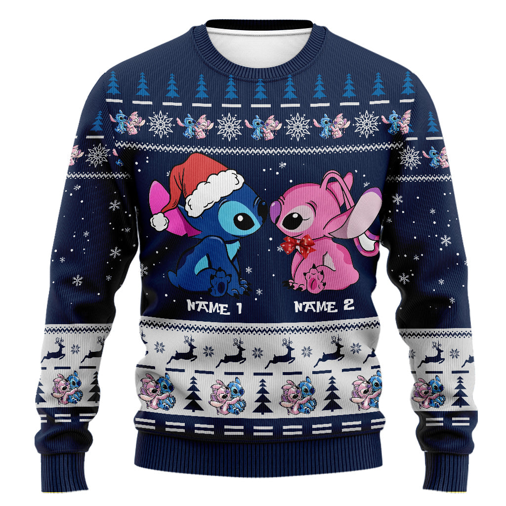 Personalized Aloha Ohana Christmas Sweater Custom Names Sweater GradoCreations