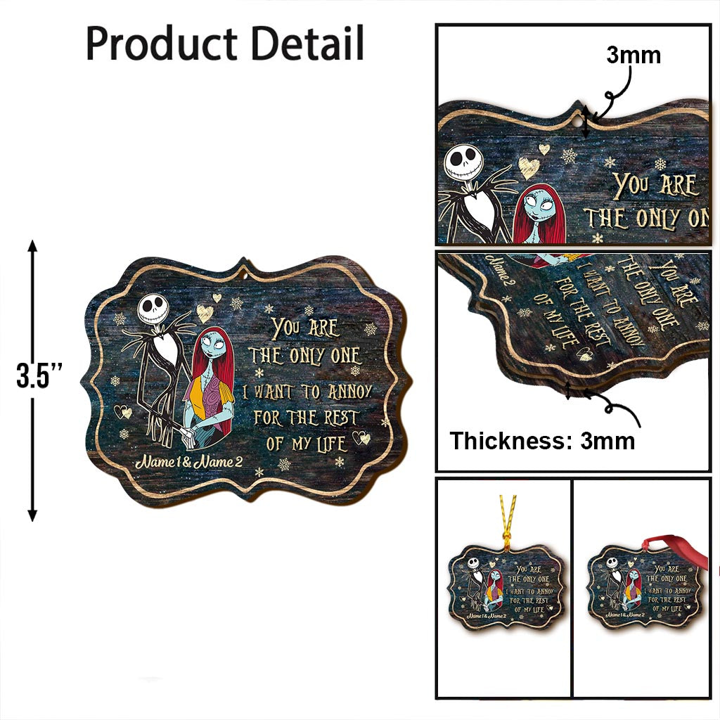 Personalized Nightmare Before Christmas Ornament Custom Name Gift Ornament GradoCreations