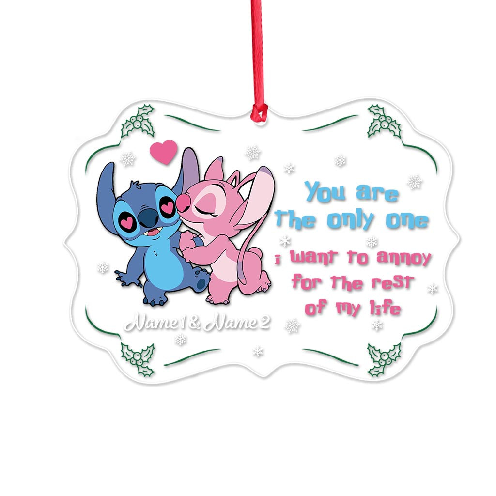Personalized Ohana Acrylic Ornament Custom Names Christmas Gift One-sided Ornament GradoCreations