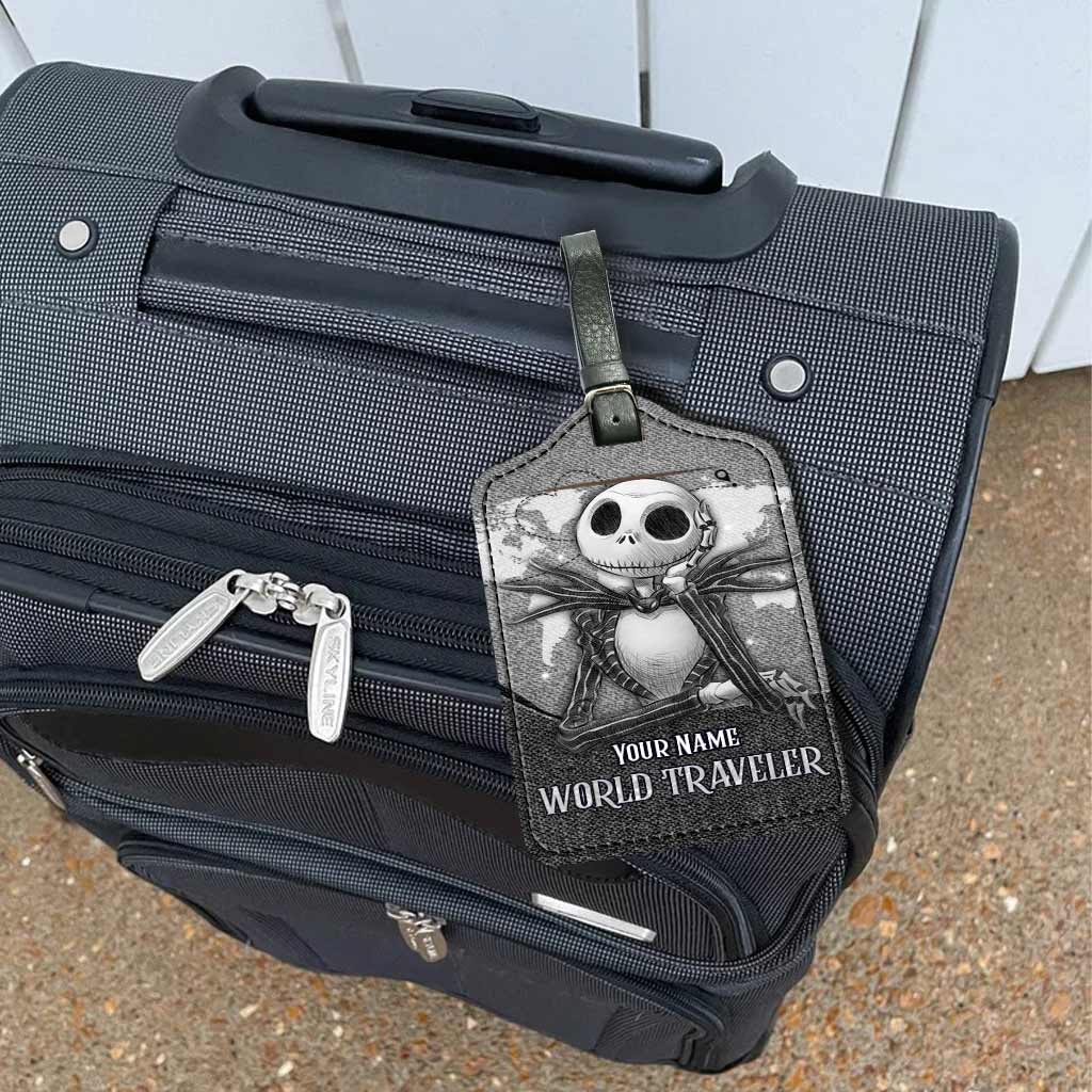 Personalized Leather Luggage Tag Custom Name Travel Gift Leather Luggage Tag GradoCreations