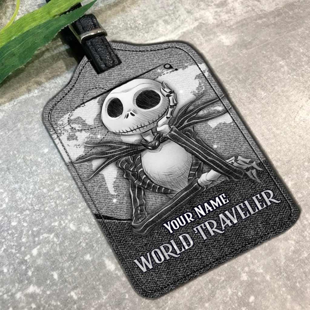 Personalized Leather Luggage Tag Custom Name Travel Gift Leather Luggage Tag GradoCreations