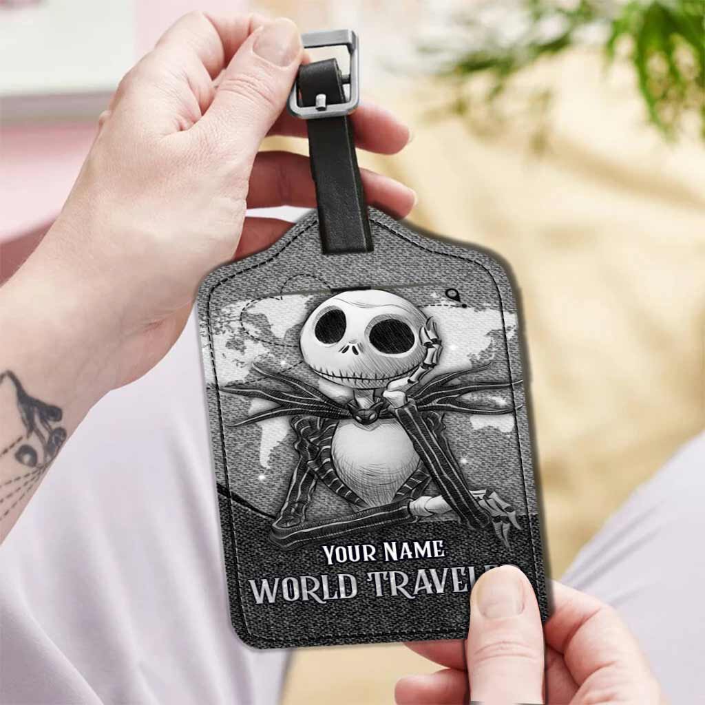 Personalized Leather Luggage Tag Custom Name Travel Gift Leather Luggage Tag GradoCreations