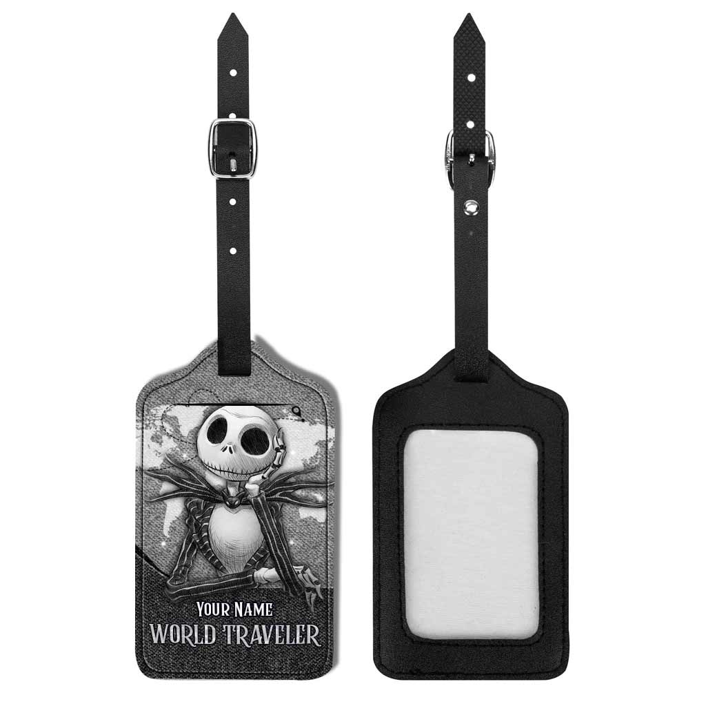 Personalized Leather Luggage Tag Custom Name Travel Gift Leather Luggage Tag GradoCreations