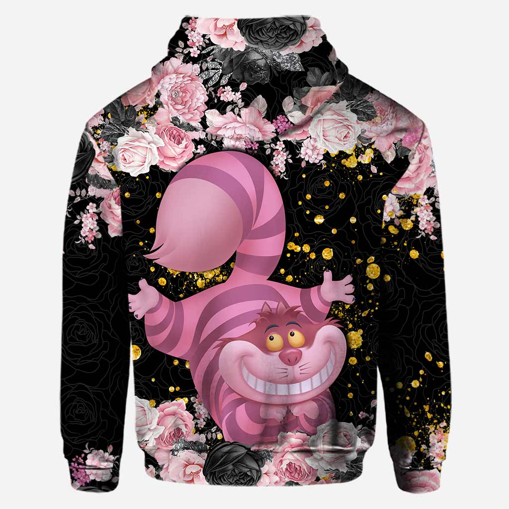 Personalized Black Pink Cat Hoodie and Leggings Set for Girls Hoodie & Leggings GradoCreations