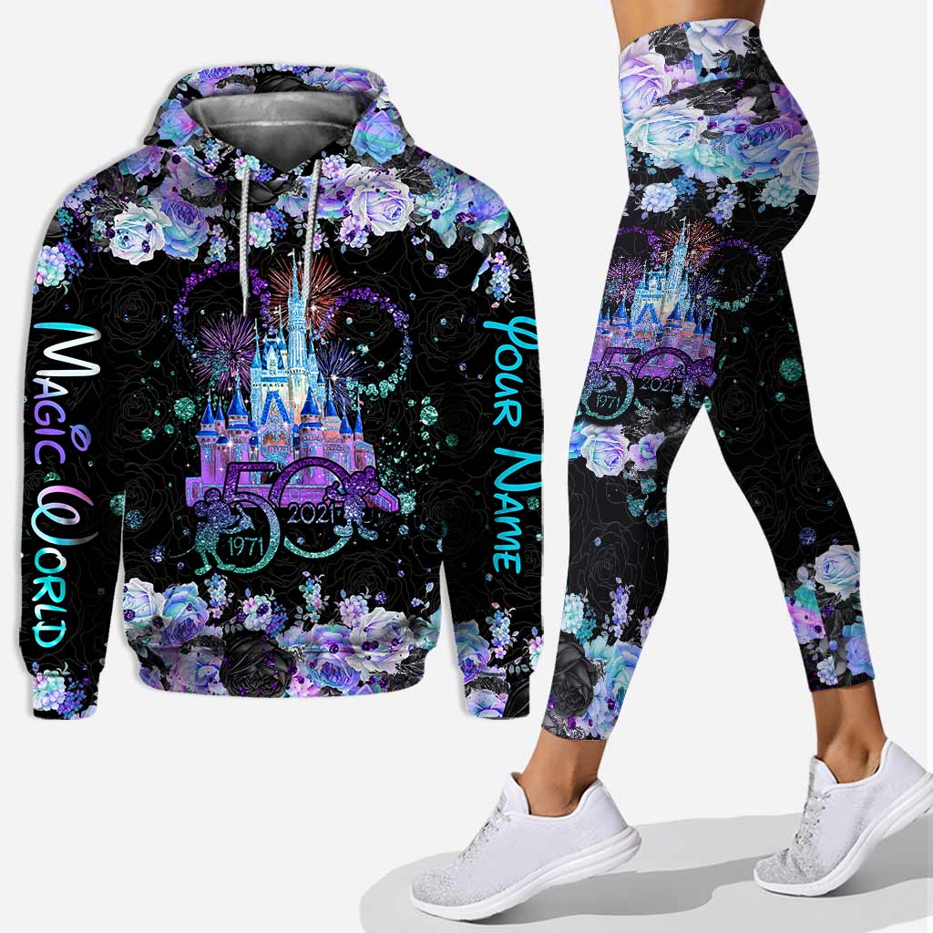 Personalized Magic World Hoodie & Leggings Set for Kids Hoodie & Leggings GradoCreations