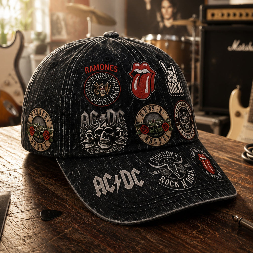 Personalized Rock Music Classic Cap with Legends Edition Design GradoCreations