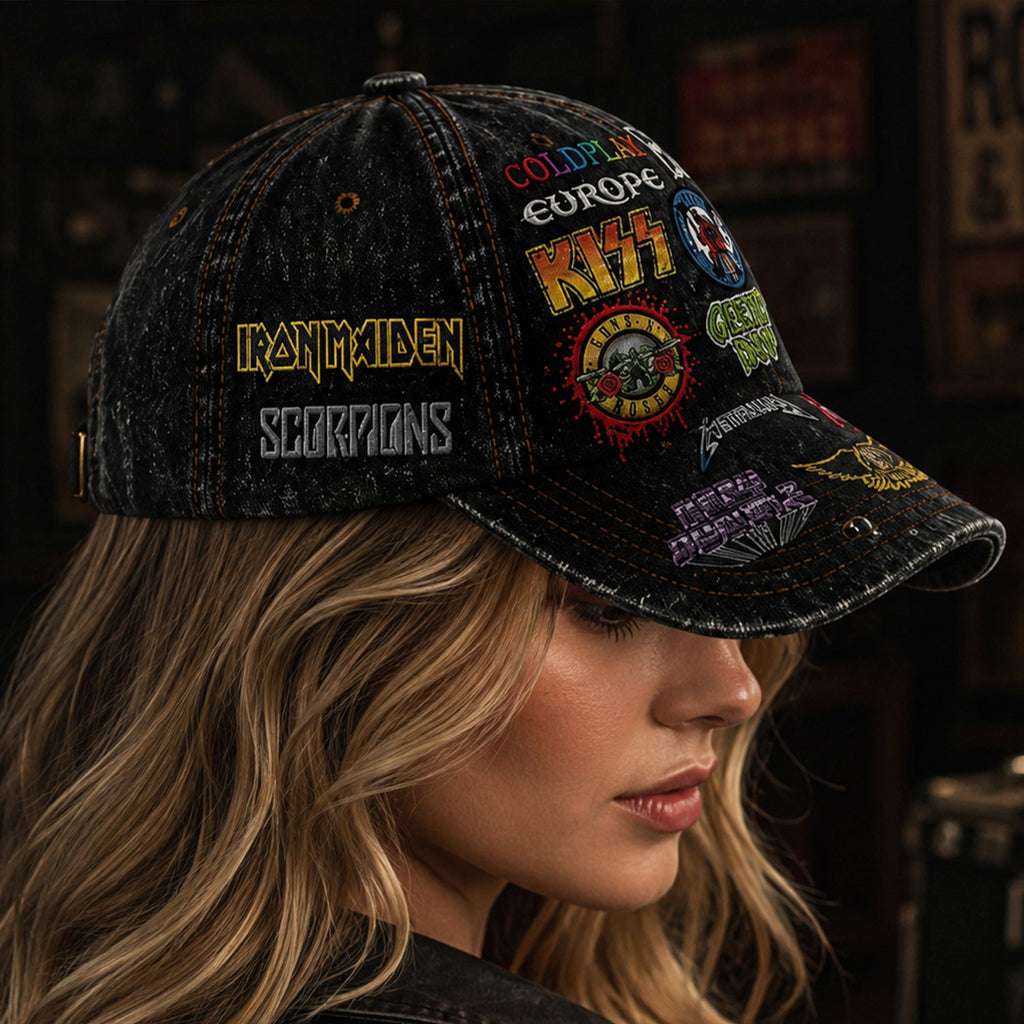 Personalized Classic Cap with Rock Legends Design | Gift for Music Lovers GradoCreations