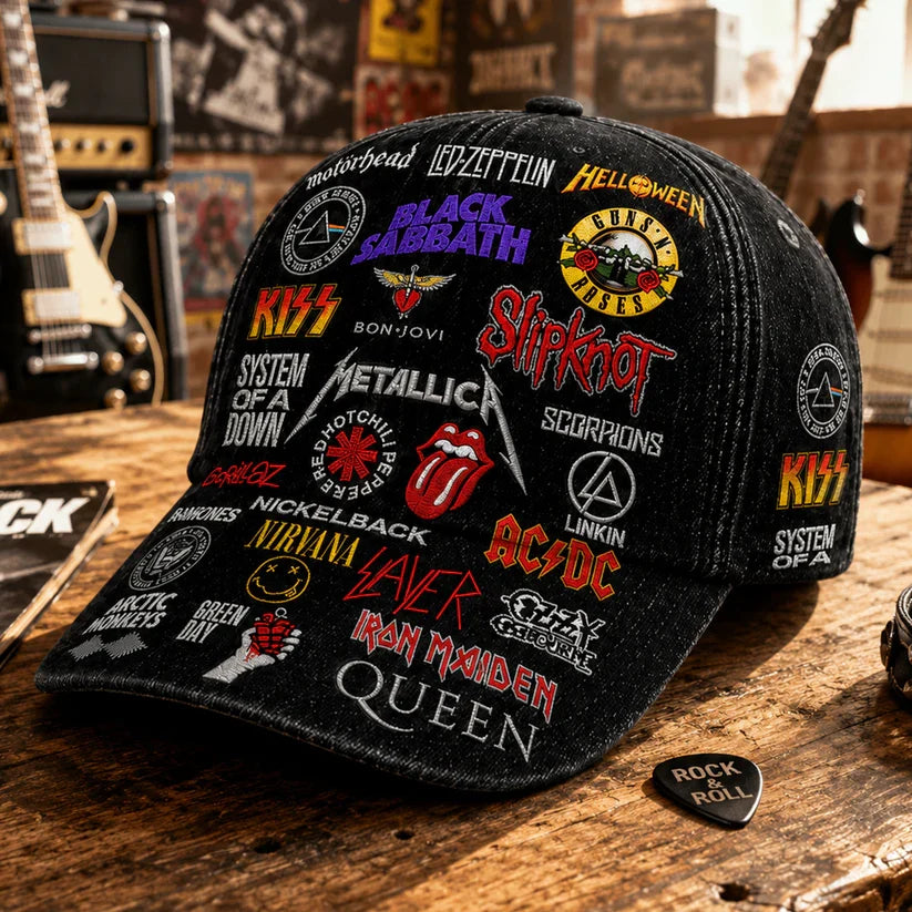 Personalized Classic Cap with Rock Legends for Music Lovers Classic Cap GradoCreations