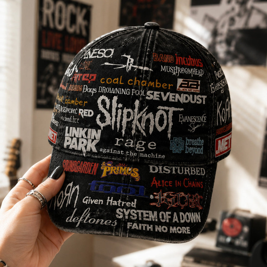 Personalized Classic Cap with Rock Legend Designs Gift for Music Lovers GradoCreations