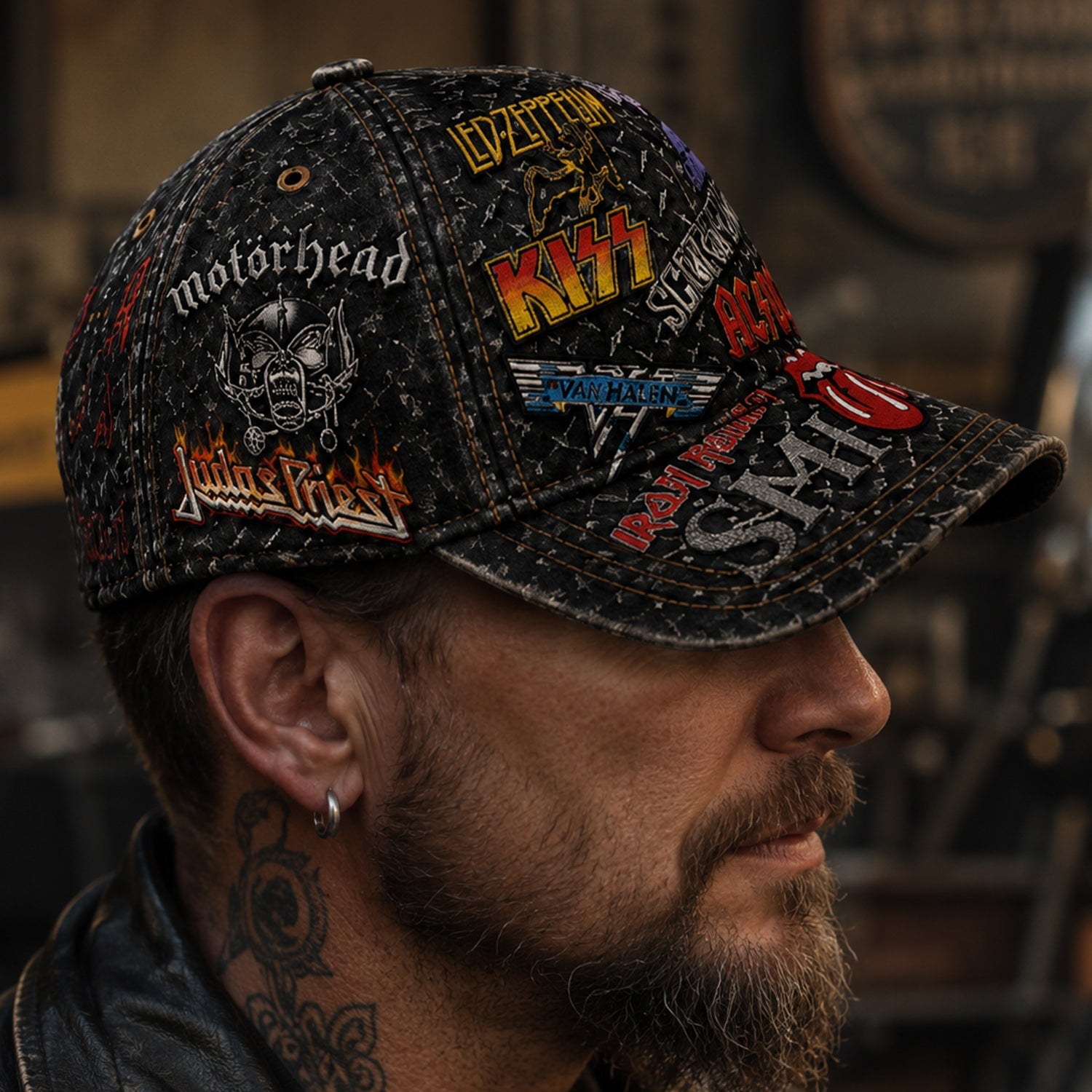 Personalized Classic Rock Cap Custom Name Snapback Gift GradoCreations