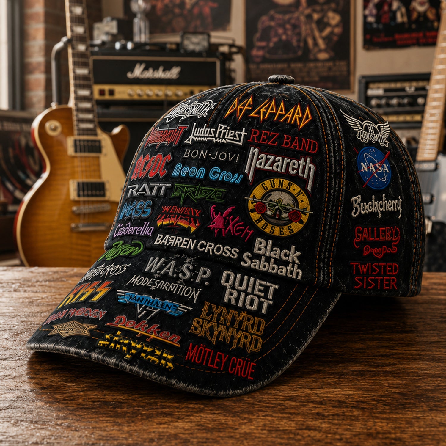 Personalized Classic Rock Cap Unique Gift for Music Lovers GradoCreations