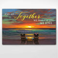 Personalized Mouse Couple Canvas Poster Gift for Engagement/Anniversary Canvas and Poster GradoCreations