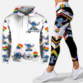 Personalized LGBT Support Hoodie and Leggings Set with Name Custom Gift Hoodie & Leggings GradoCreations