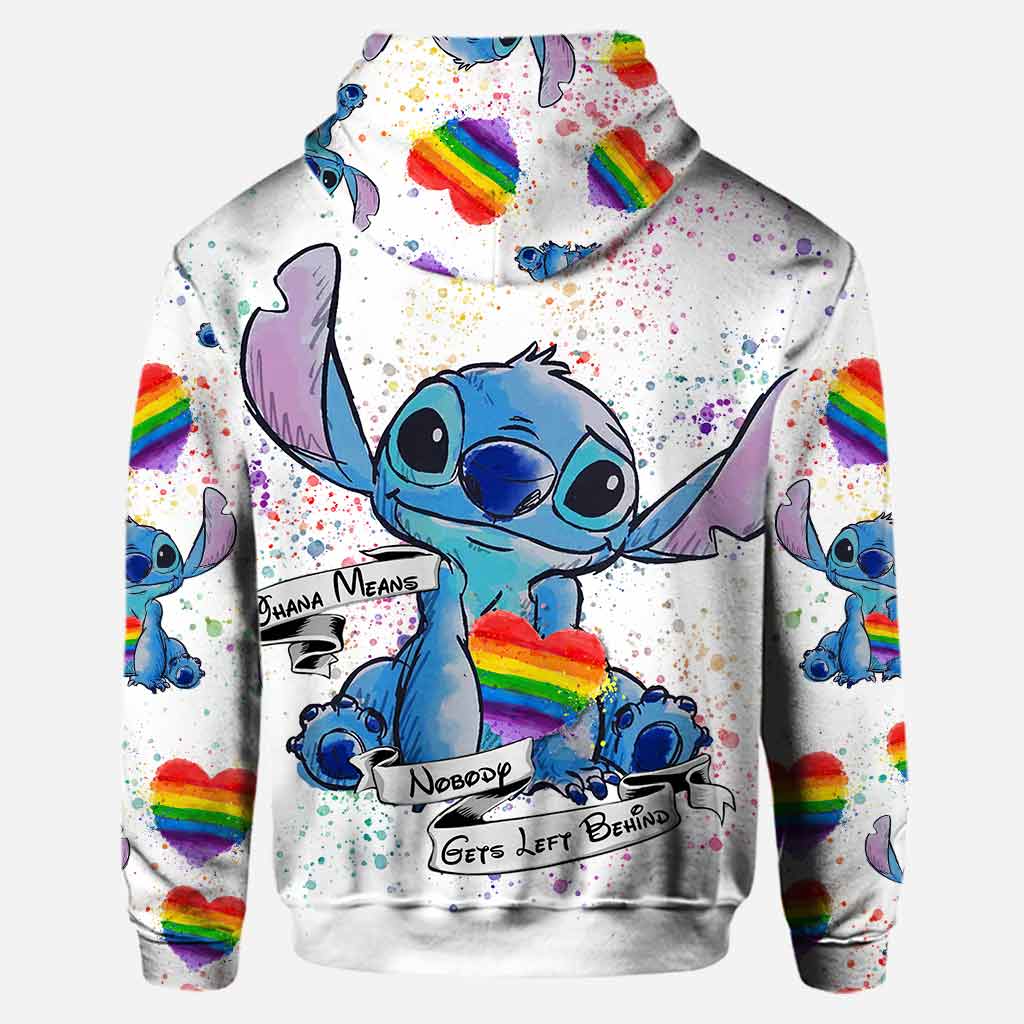 Personalized LGBT Support Hoodie and Leggings Set with Name Custom Gift Hoodie & Leggings GradoCreations