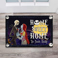 Personalized Nightmare Before Christmas Doormat for Couples Doormat GradoCreations