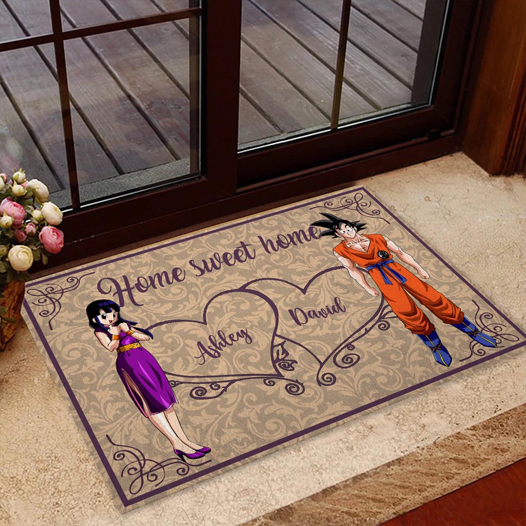Personalized Home Sweet Home Doormat for Couples | Custom Name Gift Doormat GradoCreations
