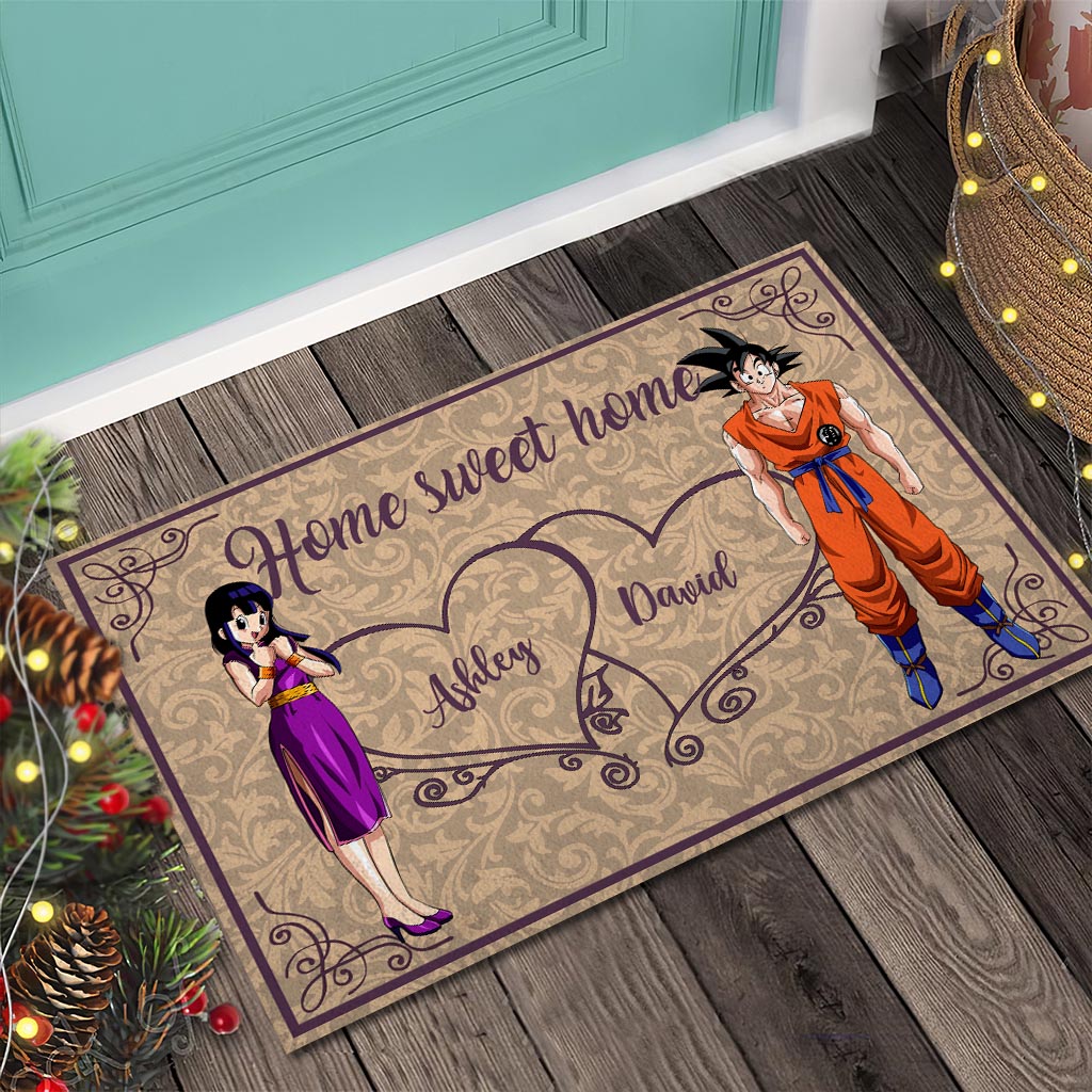 Personalized Home Sweet Home Doormat for Couples | Custom Name Gift Doormat GradoCreations