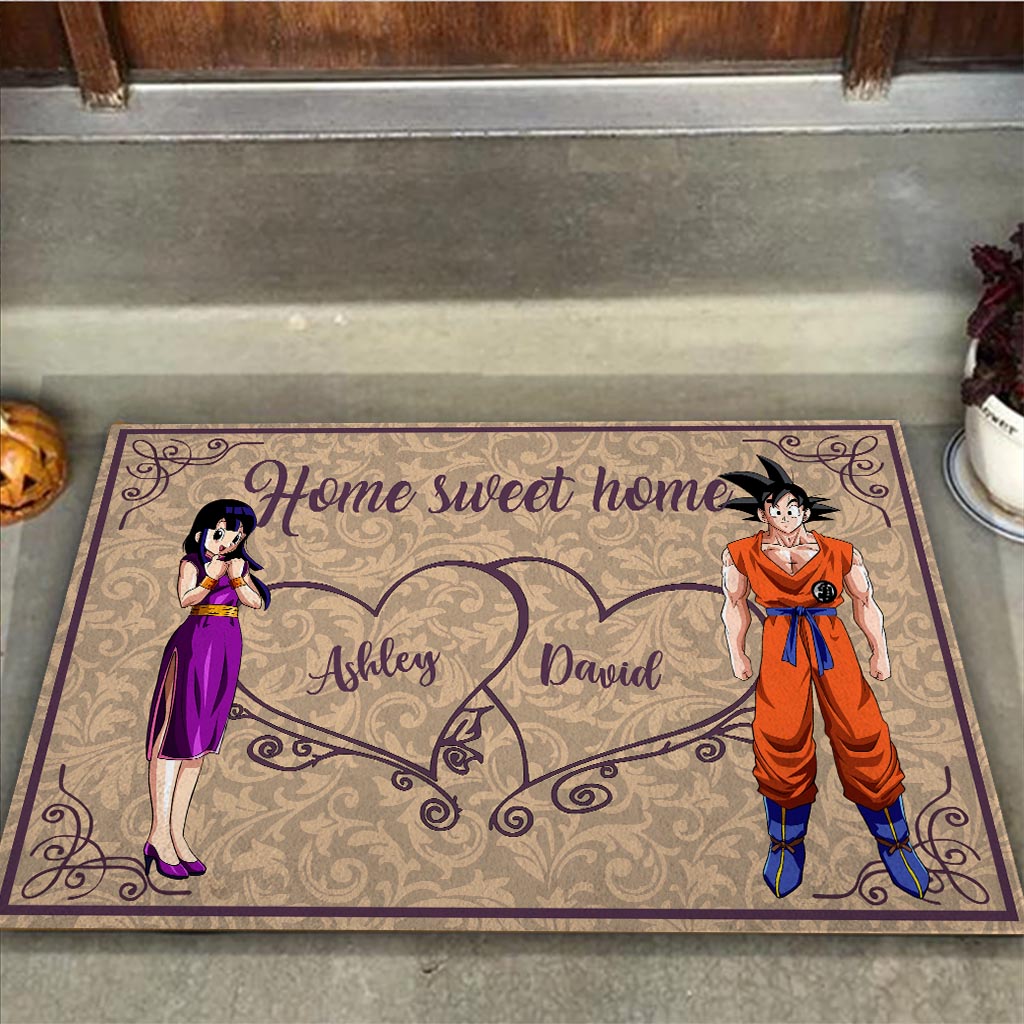 Personalized Home Sweet Home Doormat for Couples | Custom Name Gift Doormat GradoCreations