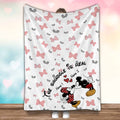 Personalized Couple Blanket Soft Flannel Snuggle Gift Blanket GradoCreations