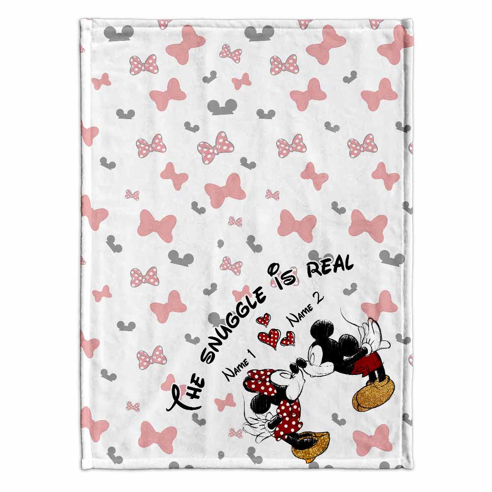 Personalized Couple Blanket Soft Flannel Snuggle Gift Blanket GradoCreations